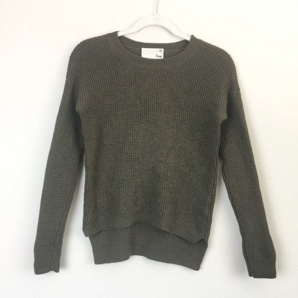 Aritzia Wilfred Free Wool Waffle Knit Sweater